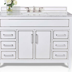 Aspen Bathroom Vanity Set, White, 48"