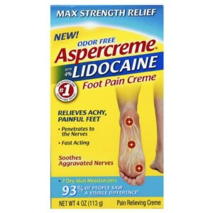 Aspercreme Lidocaine Foot Pain Cream - 4.0 oz