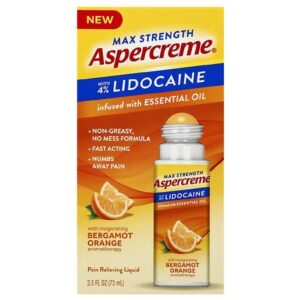 Aspercreme Lidocaine No Mess + Bergamot Orange Essential Oils - 2.5 fl oz