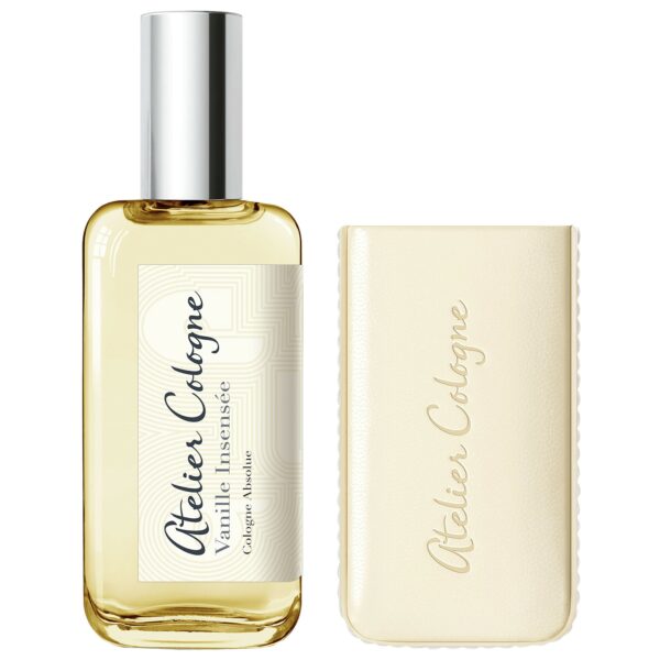 Atelier Cologne Vanille Insensée Cologne Absolue Pure Perfume 1 oz/ 30 mL Parfum Spray with Leather Case