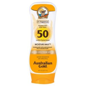 Australian Gold Moisture Max Lotion Sunscreen SPF 50 Tropical - 8.0 fl oz