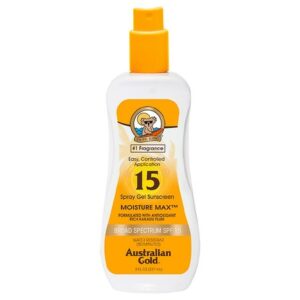 Australian Gold Moisture Max Spray Gel Sunscreen SPF 15 - 8.0 fl oz