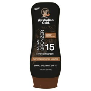 Australian Gold SPF 15 Sunscreen Lotion with Bronzer - 8.0 fl oz