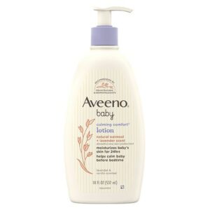 Aveeno Baby Calming Comfort Moisturizing Non-Greasy Lotion Lavender Vanilla - 18.0 fl oz