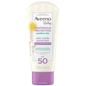 Aveeno Baby Continuous Protection Zinc Oxide Mineral Sunscreen Fragrance-Free - 3.0 fl oz