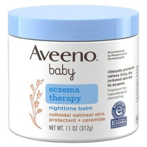 Aveeno Baby Eczema Therapy Nighttime Balm, Colloidal Oatmeal Fragrance-Free - 11.0 oz