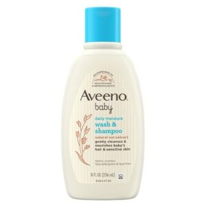 Aveeno Baby Gentle Bath Wash Shampoo, Natural Oat Extract - 8.0 fl oz