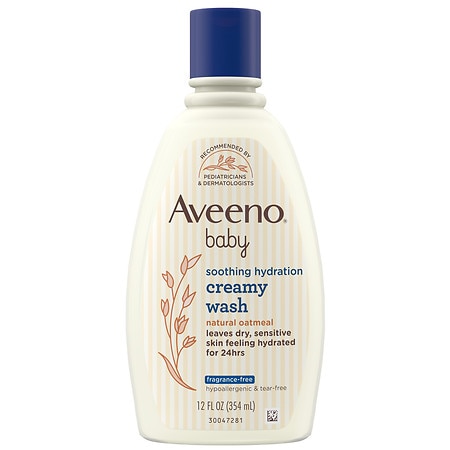 Aveeno Baby Soothing Relief Creamy Wash Fragrance-Free - 12.0 fl oz