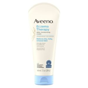 Aveeno Eczema Therapy Daily Moisturizing Cream Colloidal Oatmeal Skin Protectant Fragrance-Free - 7.3 oz