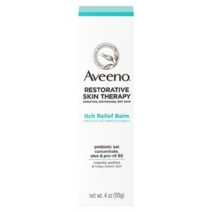 Aveeno Restorative Skin Therapy Itch Relief Balm For Dry Skin Fragrance-Free - 4.0 oz