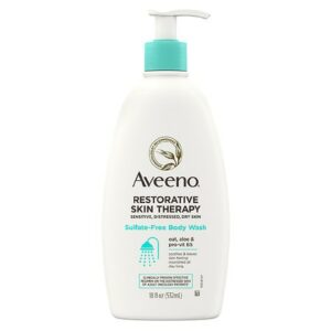 Aveeno Restorative Skin Therapy Sulfate-Free Body Wash - 18.0 fl oz