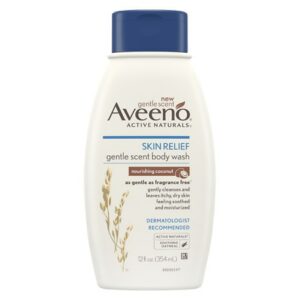 Aveeno Skin Relief Gentle Scent Body Wash Nourishing Coconut - 12.0 oz