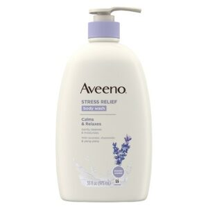 Aveeno Stress Relief Body Wash Lavender Chamomile Ylang Ylang - 33.0 fl oz