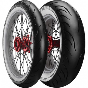 Avon Tire Cobra Chrome Whitewall Tire Combo