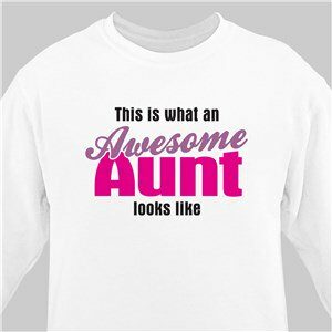 Awesome Aunt Personalized Sweatshirt