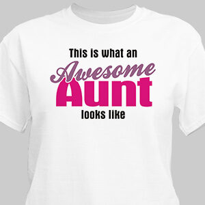 Awesome Aunt Personalized T-Shirt