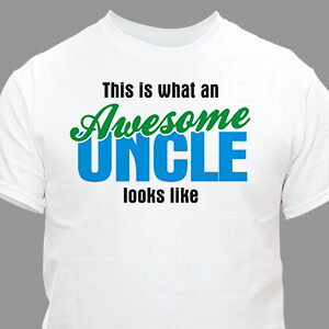Awesome Uncle Personalized T-shirt