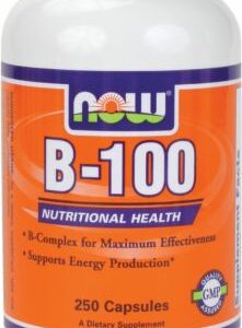 B-100 Caps 250 Capsules - Vitamin B NOW