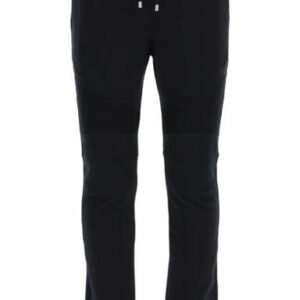 BALMAIN SWEATPANTS WITH WHITE BALMAIN PARIS LOGO S Black, White Cotton