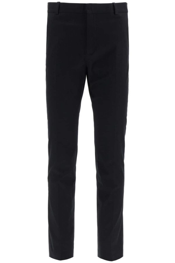 BALMAIN TAILORING FIT TROUSERS 46 Black Cotton