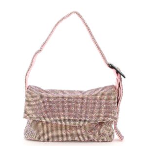 BENEDETTA BRUZZICHES LA MONIQUE SMALL CRYSTAL MINI BAG OS Pink Silk