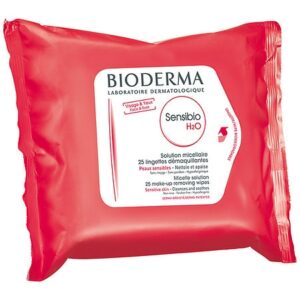 BIODERMA Sensibio H2O Cleansing and Makeup Remover Wipes for Sensitive Skin - 25.0 ea