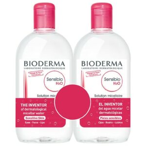 BIODERMA Sensibio H2O Micellar Cleansing Water-Makeup Remover-Sensitive Skin - 16.7 fl oz x 2 pack