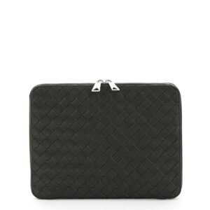 BOTTEGA VENETA HIDROLOGY DOCUMENT CASE OS Green, Khaki Leather