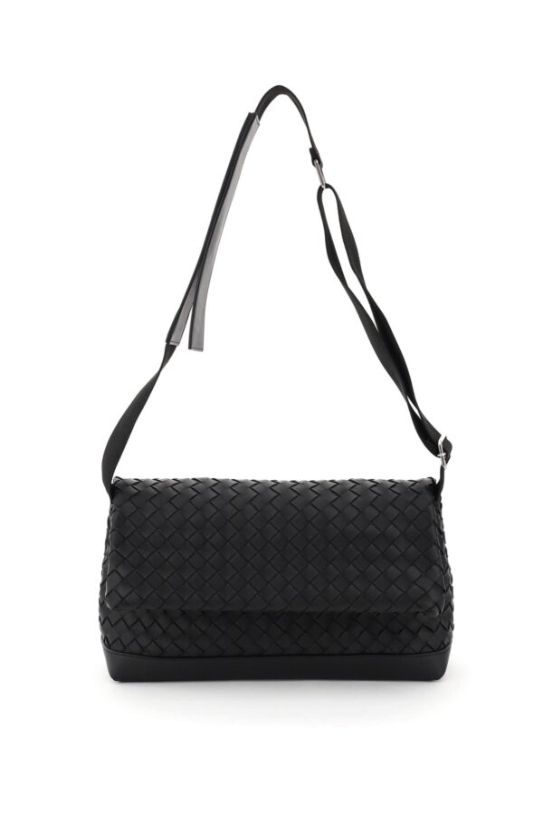 BOTTEGA VENETA HIDROLOGY SHOULDER BAG OS Black Leather