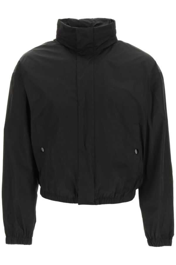 BOTTEGA VENETA HOODED JACKET 50 Black Technical