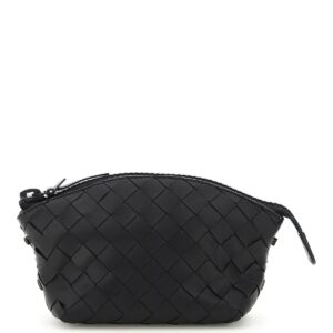 BOTTEGA VENETA PACKABLE TOTE BAG WITH POUCH OS Black Leather, Technical