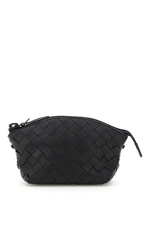 BOTTEGA VENETA PACKABLE TOTE BAG WITH POUCH OS Black Leather, Technical