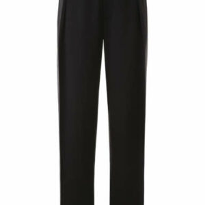 BOTTEGA VENETA SILK TROUSERS 42 Black Silk