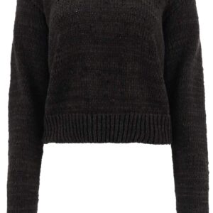 BOTTEGA VENETA SWEATER WITH CHAIN S Brown Cotton