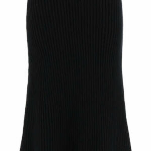 BOTTEGA VENETA WOOL SKIRT XS Black Wool