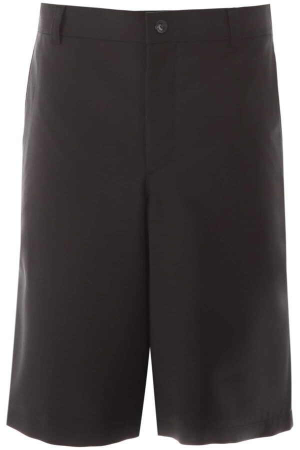 BURBERRY BERMUDA SHORTS WITH CUT-OUT 48 Black Wool