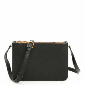 BURBERRY PENHURST CROSSBODY BAG OS Black Leather