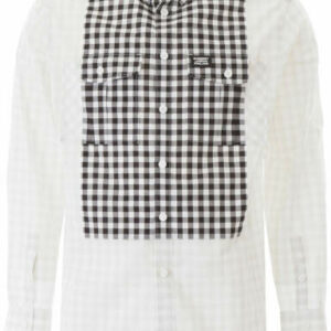 BURBERRY VICHY SHIRT S White, Black Cotton