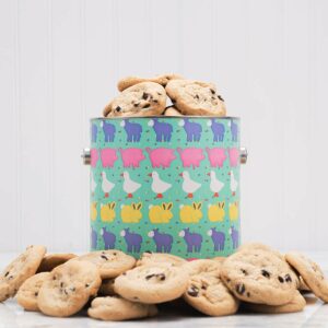 Baby Animal New Baby Cookie Tin | Gourmet Gift Baskets by GiftBasket.com