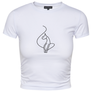 Baby Phat Womens Baby Phat Logo T-Shirt - Womens White/White Size XS