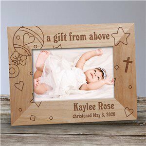 Baby Rattle Baby Wood Picture Frame