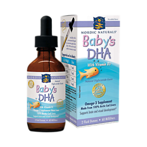 Baby's DHA Omega-3 Liquid with Vitamin D3 - Supports Brain & Visual Development (2 Fluid Ounces)