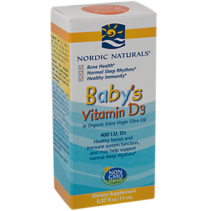 Baby's Vitamin D3 Liquid - Supports Healthy Bones & Immune Function (11 Milliliters)