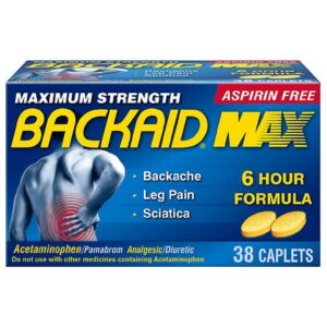 Backaid Max Asprin Free Analgesic/Diuretic Caplets - 38.0 ea