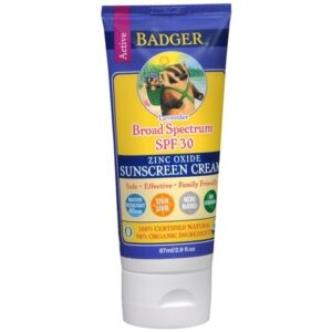 Badger SPF 30 Sunscreen Cream Lavender - 2.9 fl oz