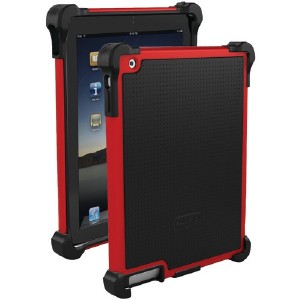 Ballistic Tough Jacket Case for Apple iPad 2 (Black/Red)
