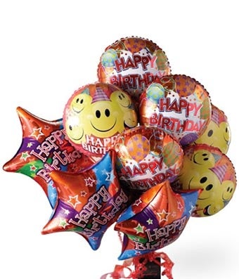 Balloons - Happy Birthday Balloon & Chocolate Bouquet - Regular