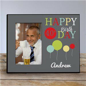 Balloons Personalized Happy Birthday Picture Frame