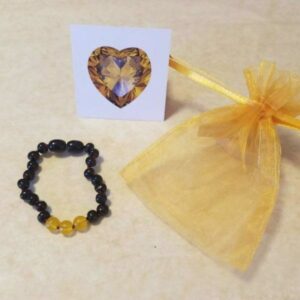 Baltic Amber/Gemstone Birthstone Bracelet