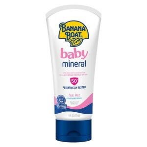 Banana Boat Baby 100% Mineral Sunscreen Lotion SPF 50+ - 6.0 fl oz